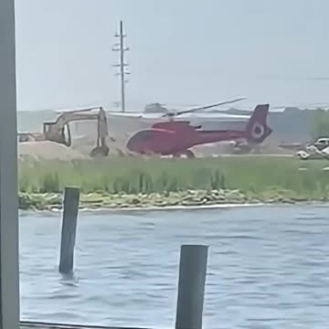Passengers walk away from terrifying helicopter crash