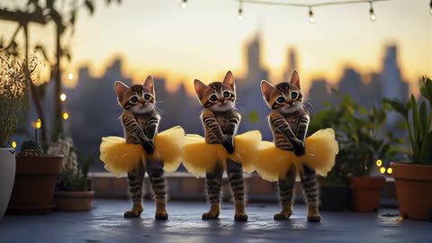 Cutest Cat funny dance.