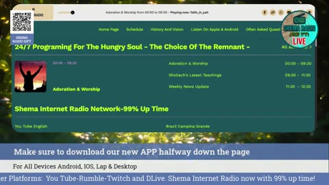 Shema Internet Radio Live Daily Stream