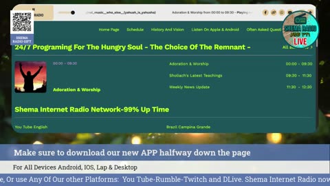 Shema Internet Radio Live Daily Stream