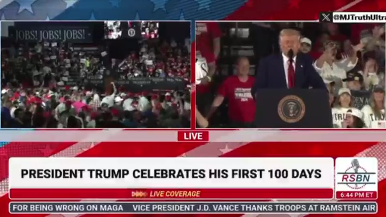 President Trump misgendered a radical leftist in the crowd