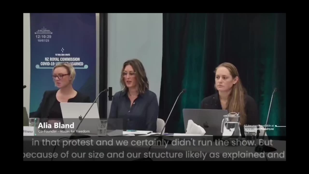 Voices For Freedom Testimony New Zealand COVID Inquiry Public Hearings Day Four