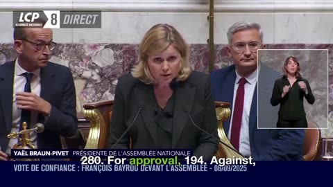 Watch French government COLLAPSE on LIVE TV