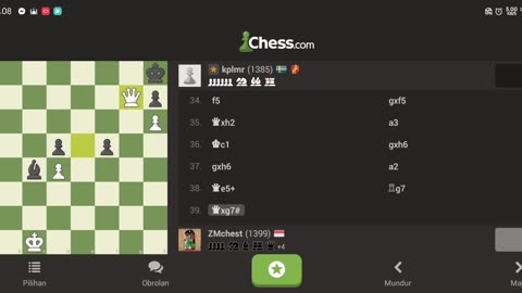 He blunder in last || chess