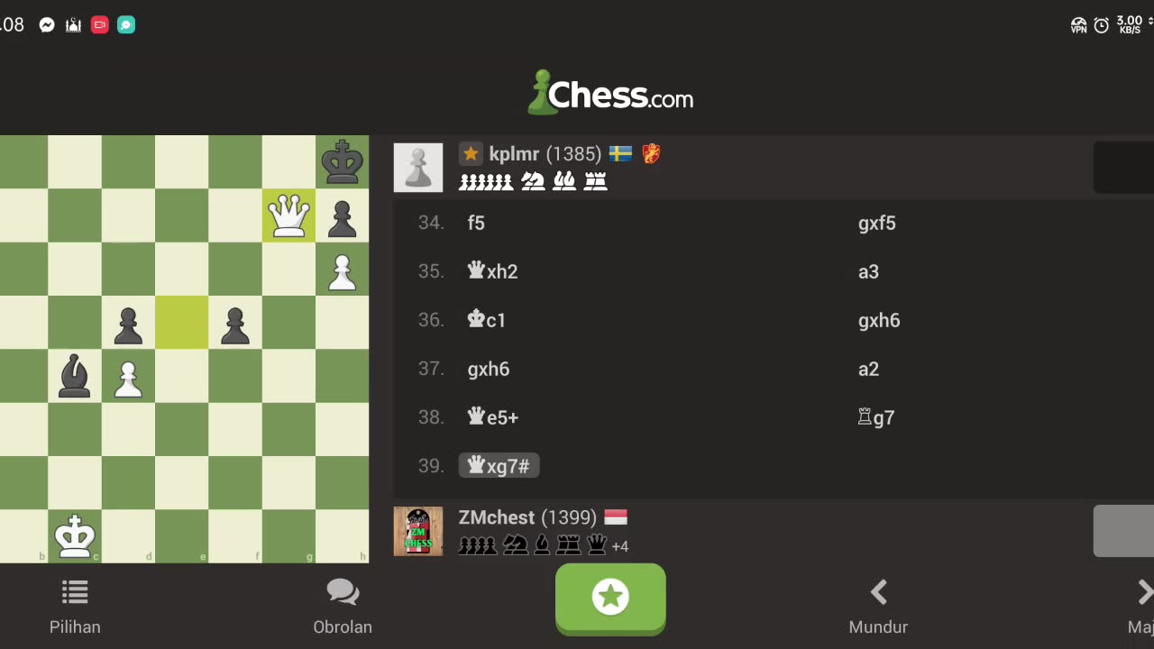 He blunder in last || chess