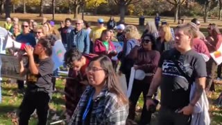 Liberals held a MASSIVE protest against ICE in Gurnee, Illinois..