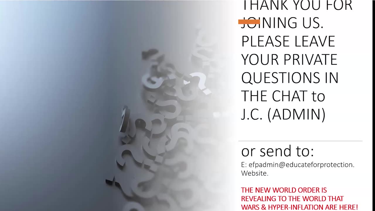 July 1: EFP Exposing the Corruption The Property Seminar