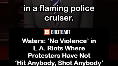 Maxine Waters Says There Has Been No Violence in L.A. Riots