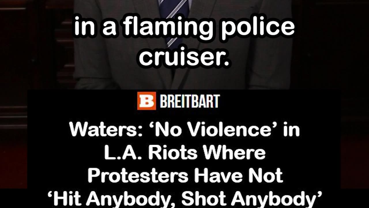 Maxine Waters Says There Has Been No Violence in L.A. Riots