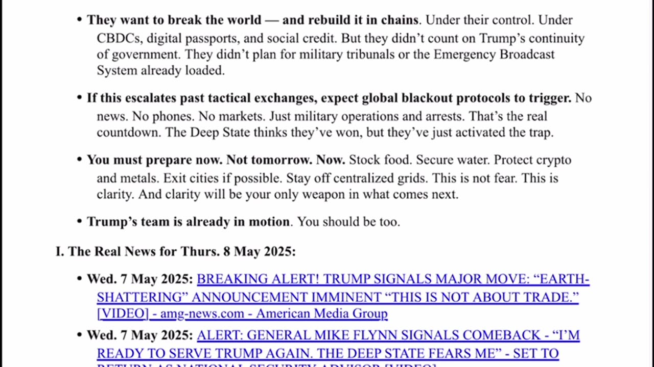 WTPN SITUATION UPDATE FEATURING RESTORED REPUBLIC 5-9-25