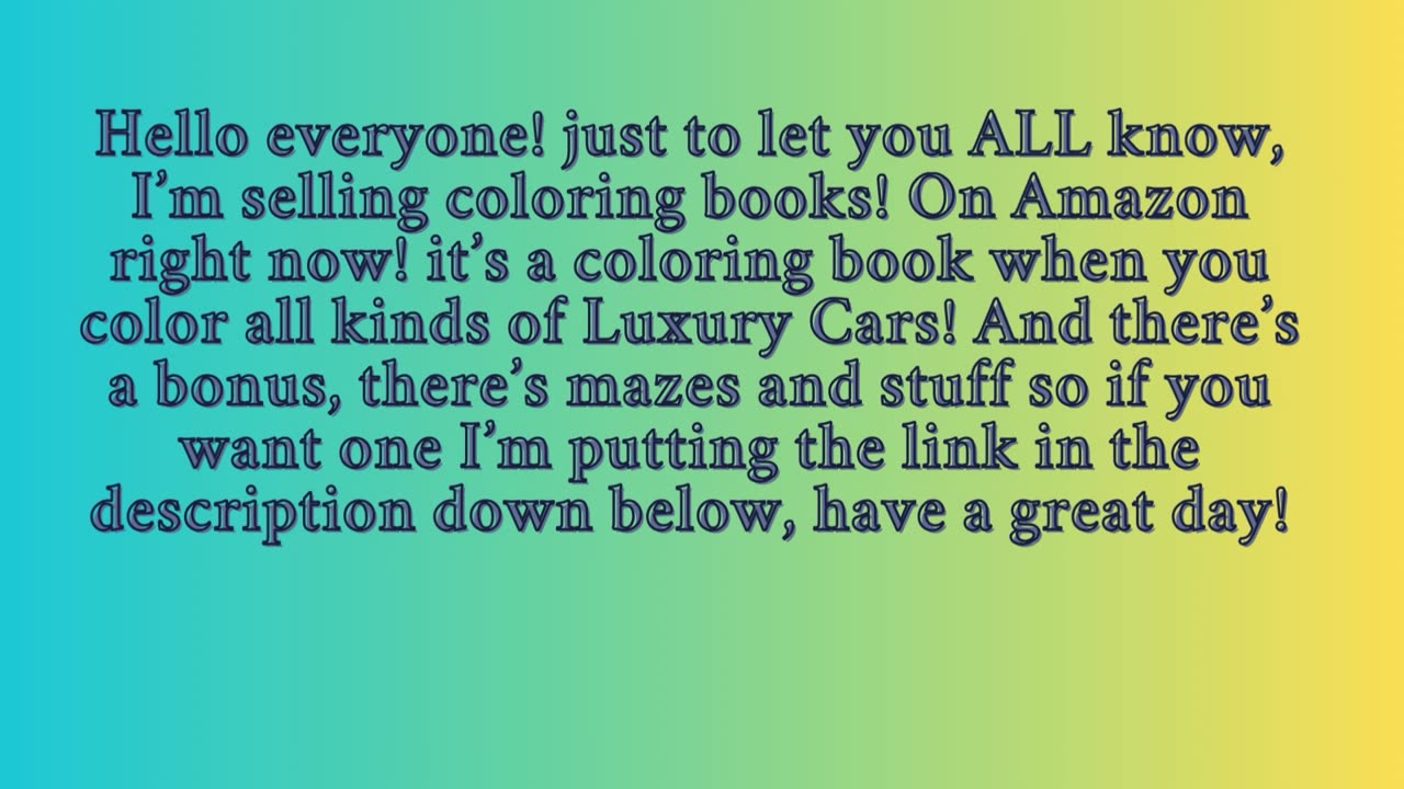 I'm Selling Coloring Books!