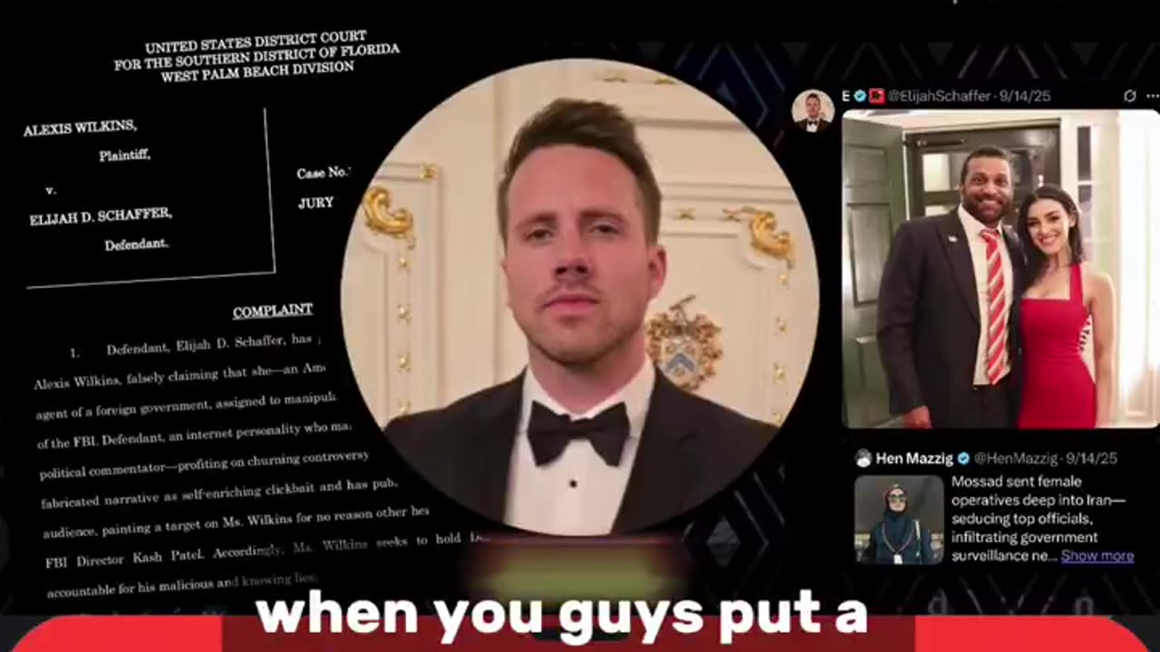 Elijah Schaffer Discusses His Lawsuit on X