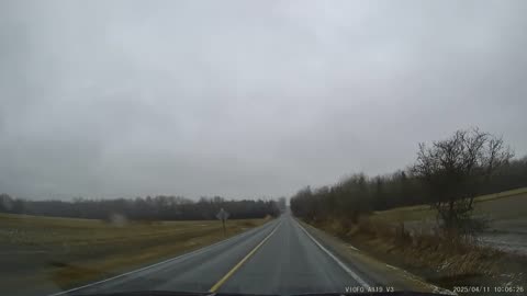 [4K] Sutton, Ontario! #2 Wet Spring day driving, ON. CA.