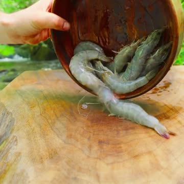 Steak & Shrimp out in Nature 😍🔥
