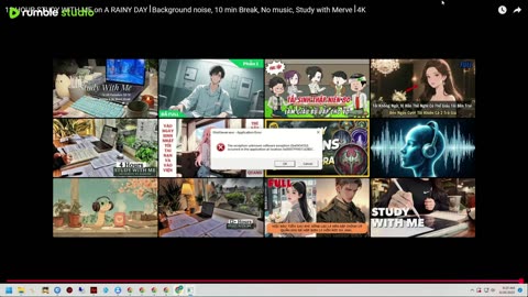 12 HOUR STUDY WITH ME on A RAINY DAY ⎢Background noise, 10 min Break, No music, Study with Merve ⎢4K