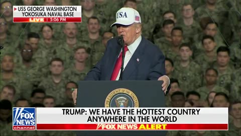 President @realDonaldTrump on the USS George Washington: