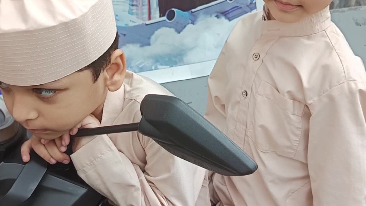 Family Fun Time – Children Playing on Yamaha Scooter