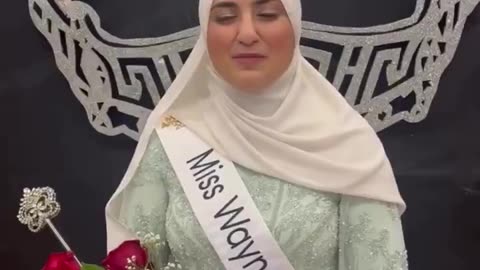 Ameera Hashwi is "Miss Wayne County" in Dearborn Heights, Michigan.