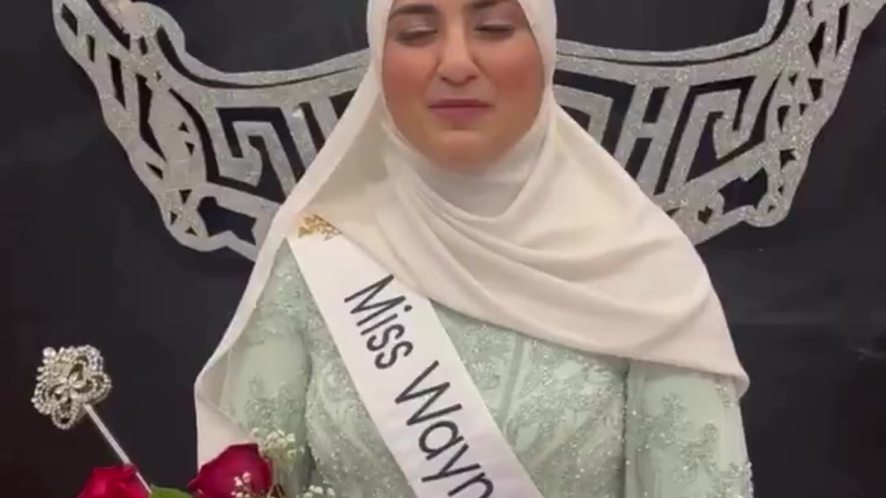 Ameera Hashwi is "Miss Wayne County" in Dearborn Heights, Michigan.