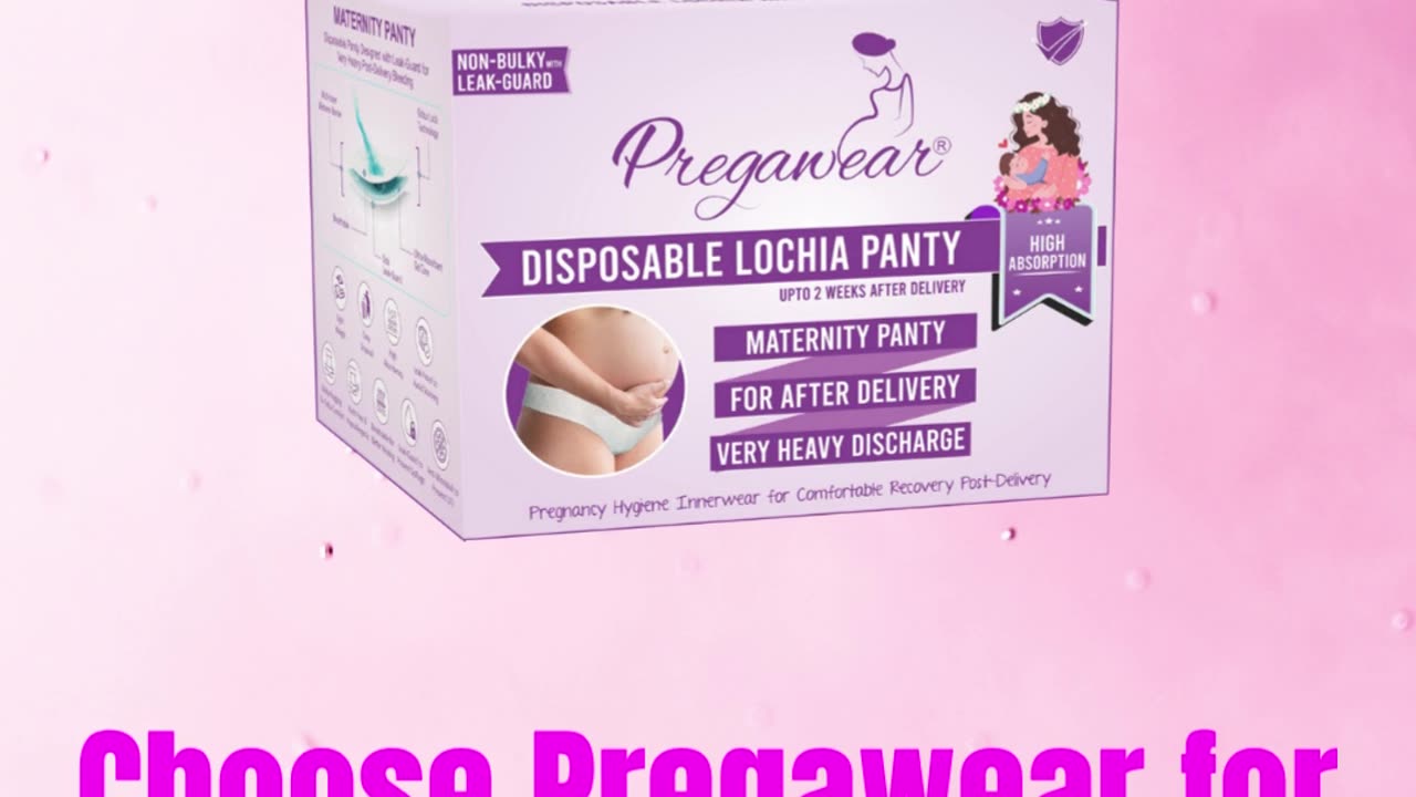 Choose Pregawear – The Best Disposable Panty for Postpartum Hygiene