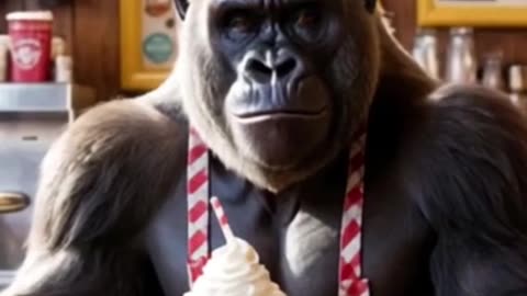Watch these adorable animals serving food #animal #aiart #funnyvideos #trending #viralshorts