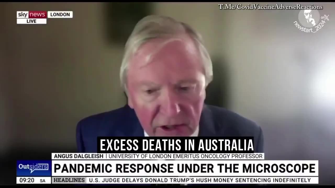 Prof. Angus Dalgleish comment the CV19 Jab