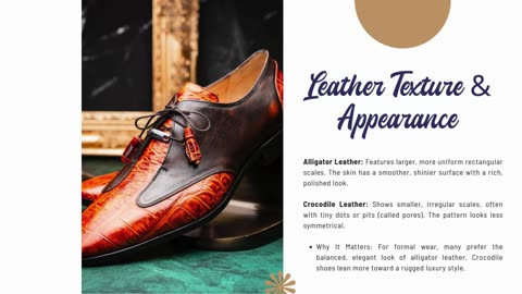 What Makes Men's Alligator Shoes Different from Crocodile Ones