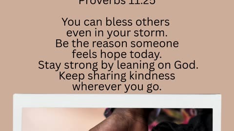 Blessing Others
