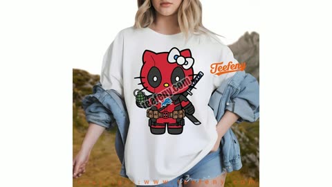 Detroit Lions Hello Kitty Deadpool Shirt Men Women