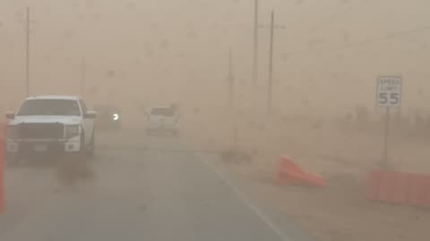 Dirt Storm Stirs Up Ground Debris