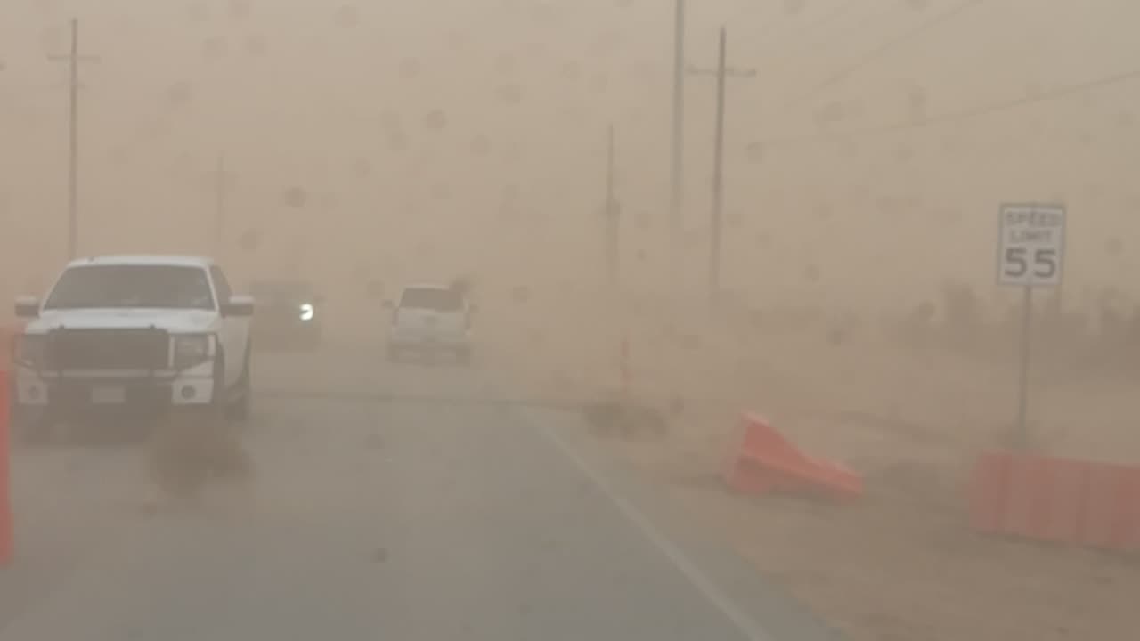 Dirt Storm Stirs Up Ground Debris