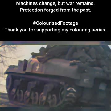Canadian Armored Transport on the Move #ColourisedHistory