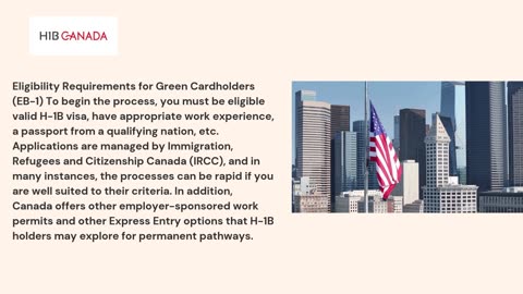 How H1B Visa Holders Can Move to Canada Fast