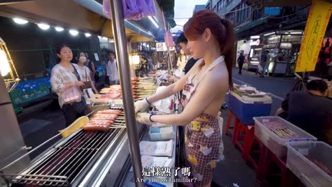 Grilled Wild Boar Sausage｜烤山豬肉香腸🔥｜구운 멧돼지 소시지｜イノシシ肉の焼きソーセージ｜भुना हुआ