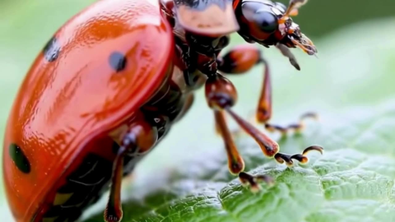 Up close and personal with nature’s tiny marvel 🐞✨ #MacroMagic