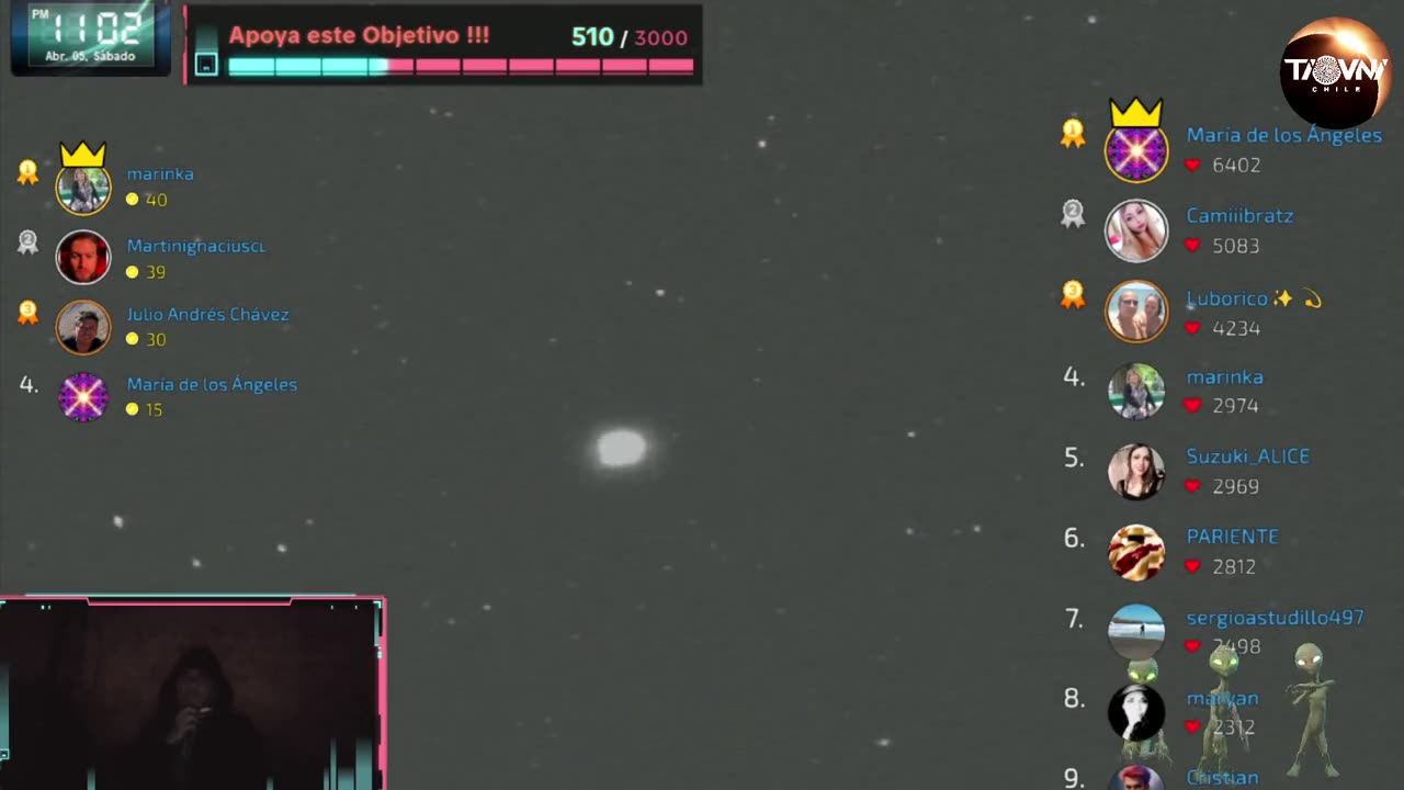 Astrovnilogy live Uncle UFO Chile 05-04-25 Tik Tok broadcast