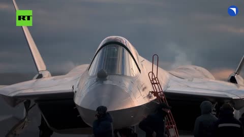 🛩️💥 Ukraine Russia War | Russian SU-57 Jet Performs Mid-Air Maneuvers | RCF