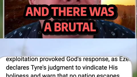 Tyre's arrogance sparked God's judgment 🔥⚖️