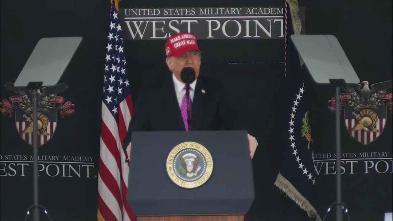 President Trump Addresses the Army Academy’s Class of 2025