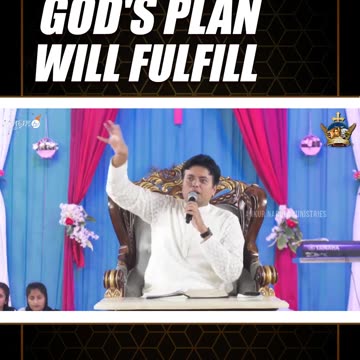 God's Plan Will Fulfill || #Shorts || Apostle Ankur Yoseph Narula || Anugrah TV