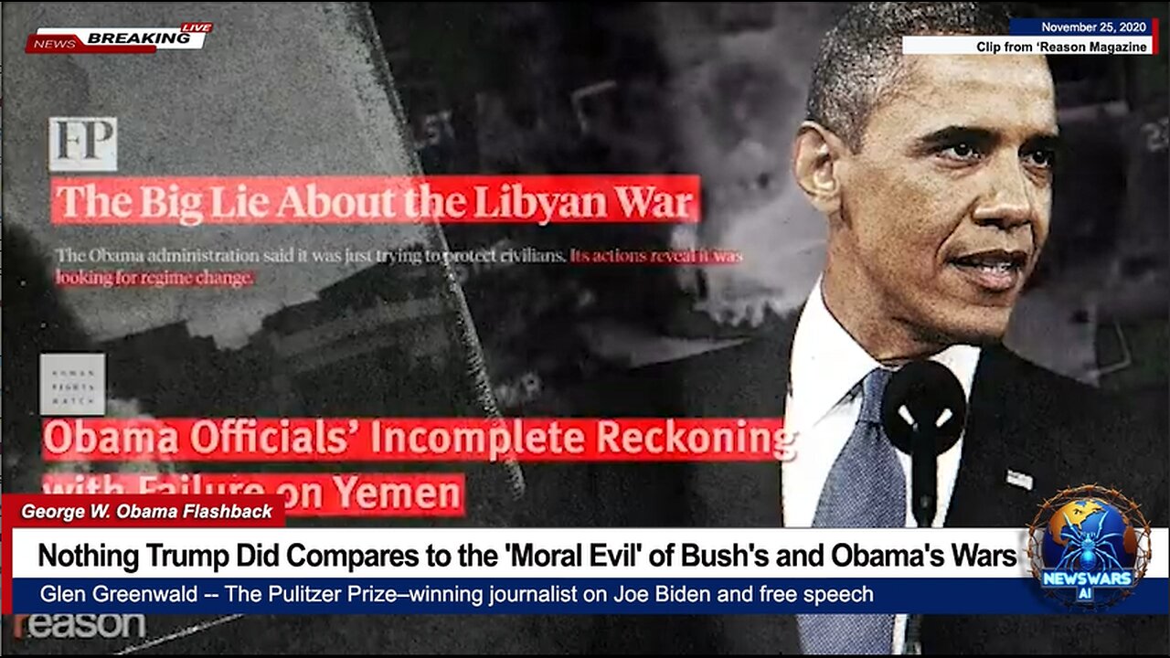 Glenn Greenwald: Nothing Trump Did Compares to the 'Moral Evil' of Bush's and Obama's Wars (But Trump is Hitler!)