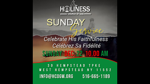 HCOG || Sunday Service 10AM 12/22/2024