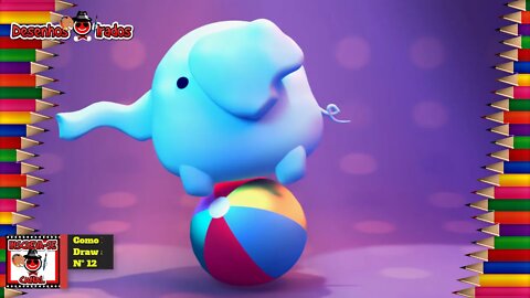Como Desenhar Um Elefante Circo | How to Draw a Circus Elephant | Desenhos Irados Nº 12| 2021