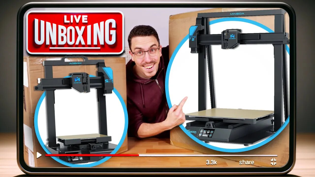 LIVE Unboxing: MINGDA Magician X2 & Magician Pro 2