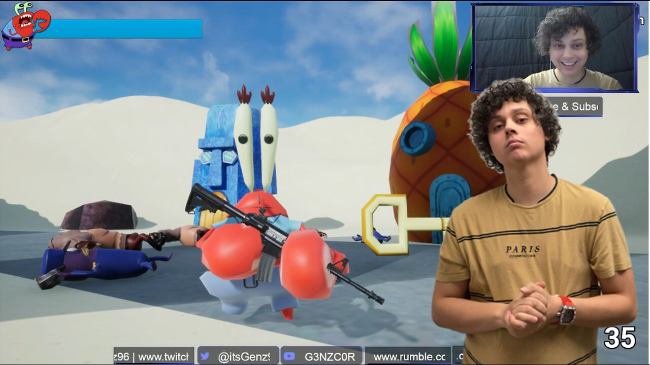 Mr. Krabs Commits Tax Evasion & Fights the IRS!! [Spongebob Squarepants || Indie Games]