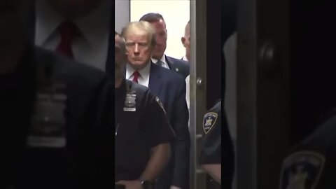 President Trump enters the courtroom.