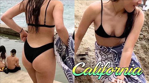 California’s Coastal Delight 🌴 Bikini Walking Tour Adventure