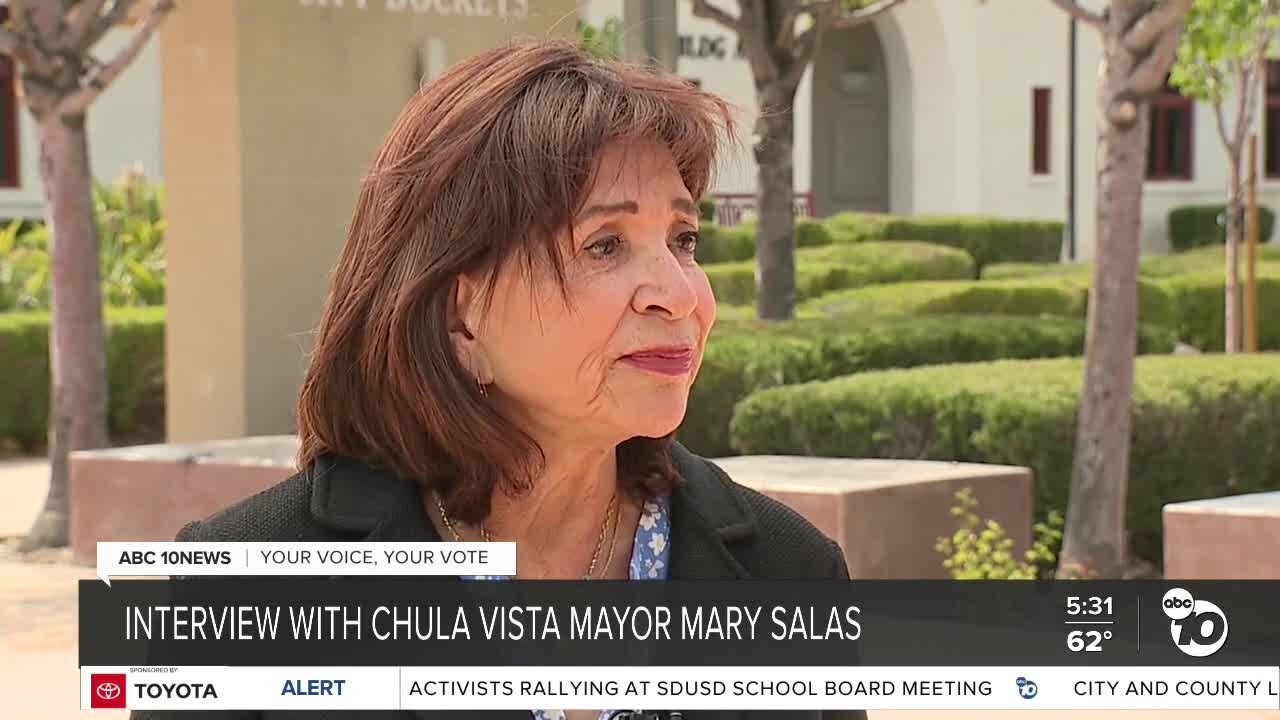 Part 2: Chula Vista Mayor Mary Salas talks to ABC 10News