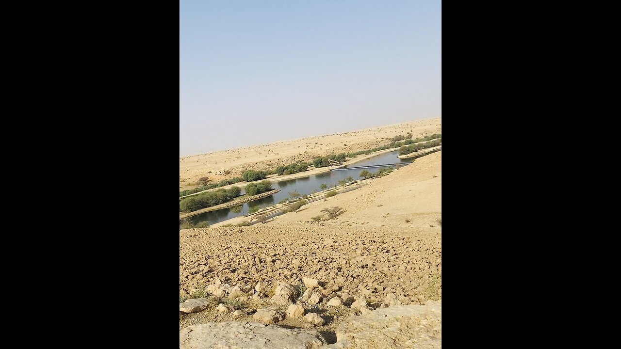 Beautiful lakes park in Saudia Arabia