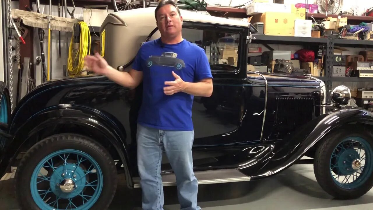 Ford Model A LED headlights vs. incandescent headlights